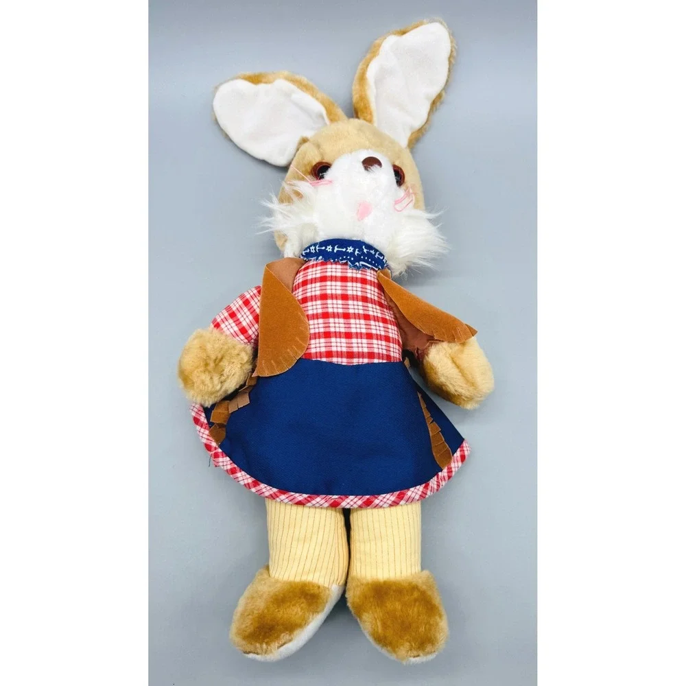 Knickerbocker Cowgirl Cowboy Bunny Rabbit Plush Animals of Distinction 15